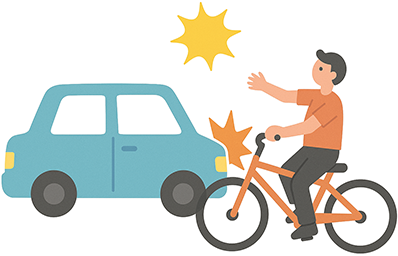 自転車での事故
